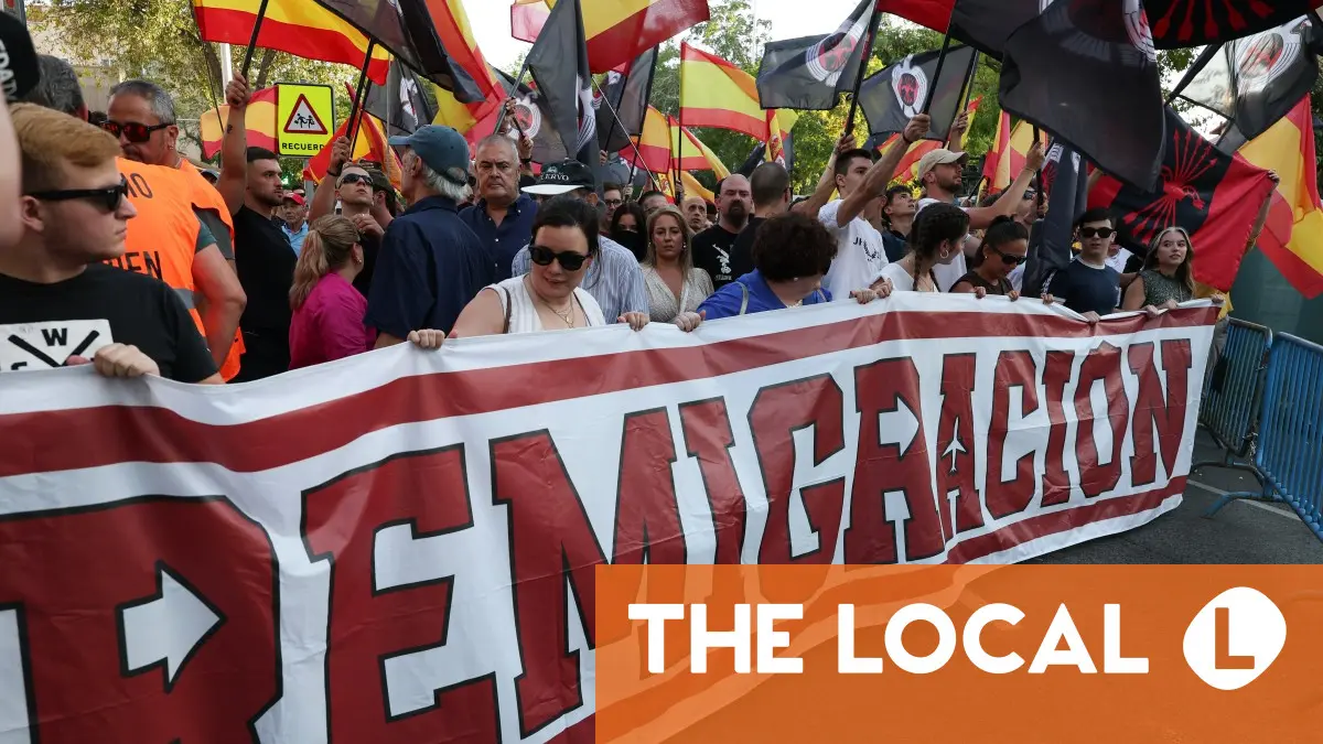 Spain's government urges calm after anti-migrant protesters clash with police