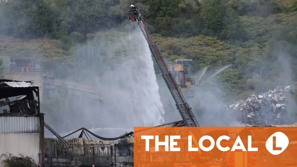 Smoke from industrial waste fire confines 30,000 indoors in France