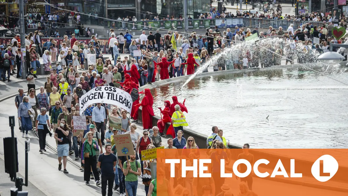 IN PICTURES: Record-breaking climate march draws 50,000 to streets of Stockholm