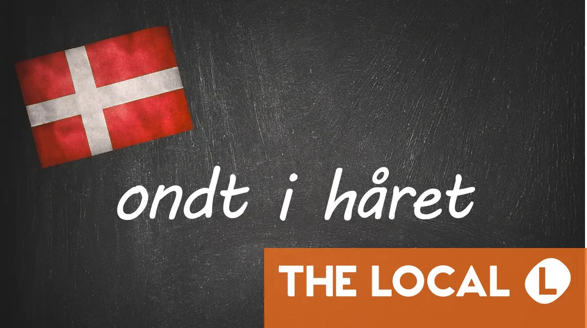 Danish expression of the day: at have ondt i håret