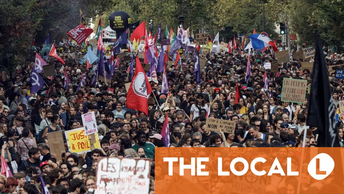 
            Thousands march in France against 'licence to kill' draft law
        
