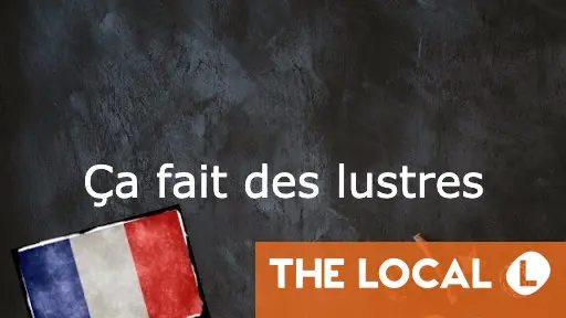 
            French Expression of the Day: Ça fait des lustres
        