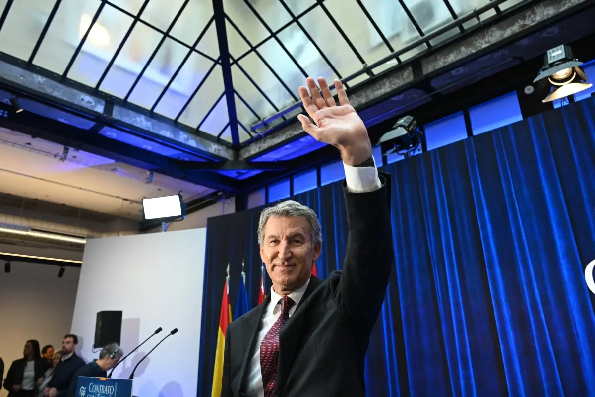 Spain's opposition leader shrugs off claims he will privatise pensions