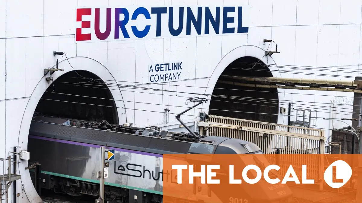 Several injured after bus hits train near Channel Tunnel entrance in France
