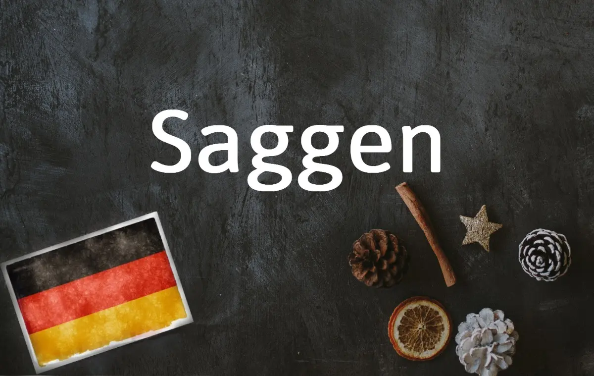 German word of the day: Saggen