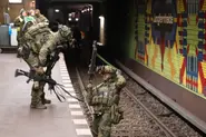 In pictures: Bundeswehr soldiers storm a Berlin U-bahn station