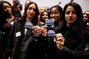 Students walk out on German Chancellor's speech on integration