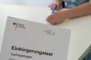 Who's exempt from taking a German citizenship test for naturalisation?