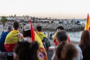 Spain urges calm after anti-migrant protesters clash with police