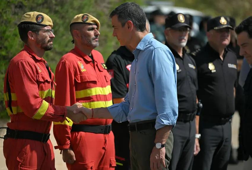 Spain's PM visits site of deadly Almería wildfire