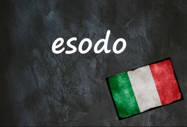 Italian word of the day: 'Esodo'